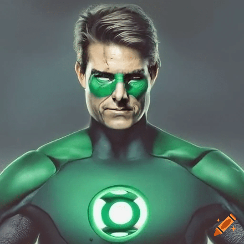 AI Celebrities: Tom Cruise as Green Lantern
