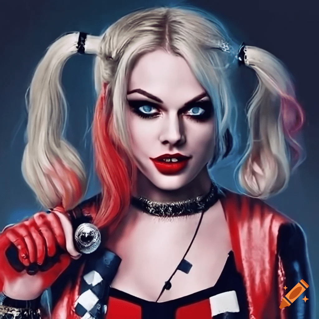 AI Celebrities: Taylor Swift as Harley Quinn