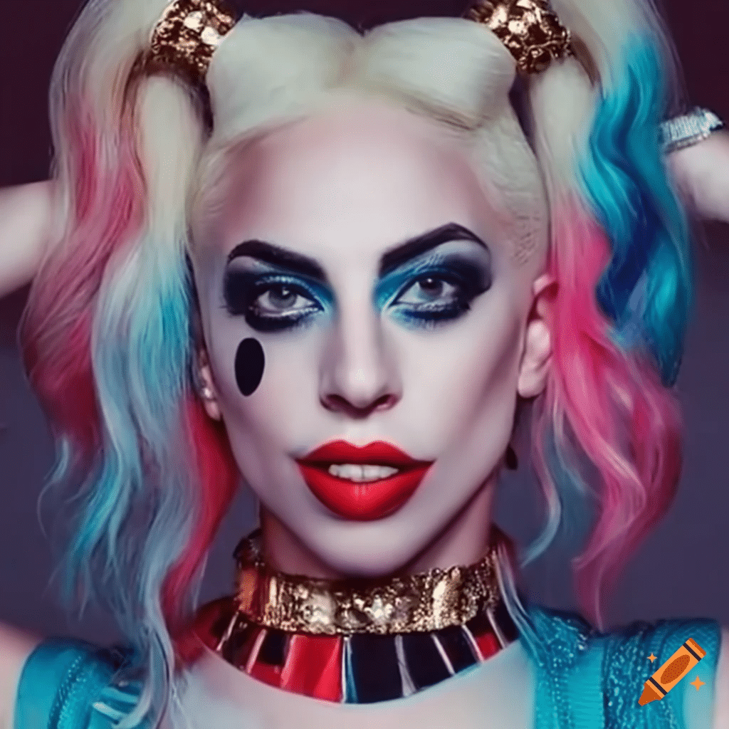 AI Celebrities: Lady Gaga as Harley Quinn 